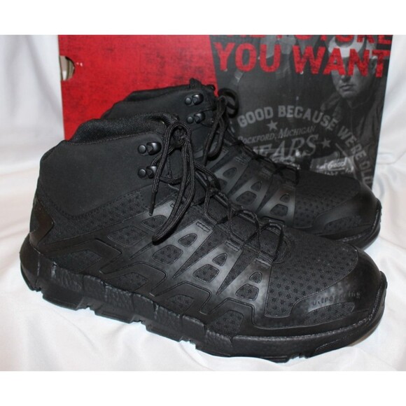 Wolverine Work Boots Rev Ultraspring DuraShocks Mens 11 Black CarbonMax Toe NIB - Picture 2 of 7